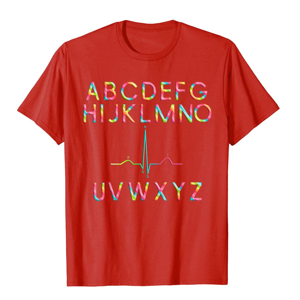 Funny Medical T-shirt | Alphabet PQRST EKG