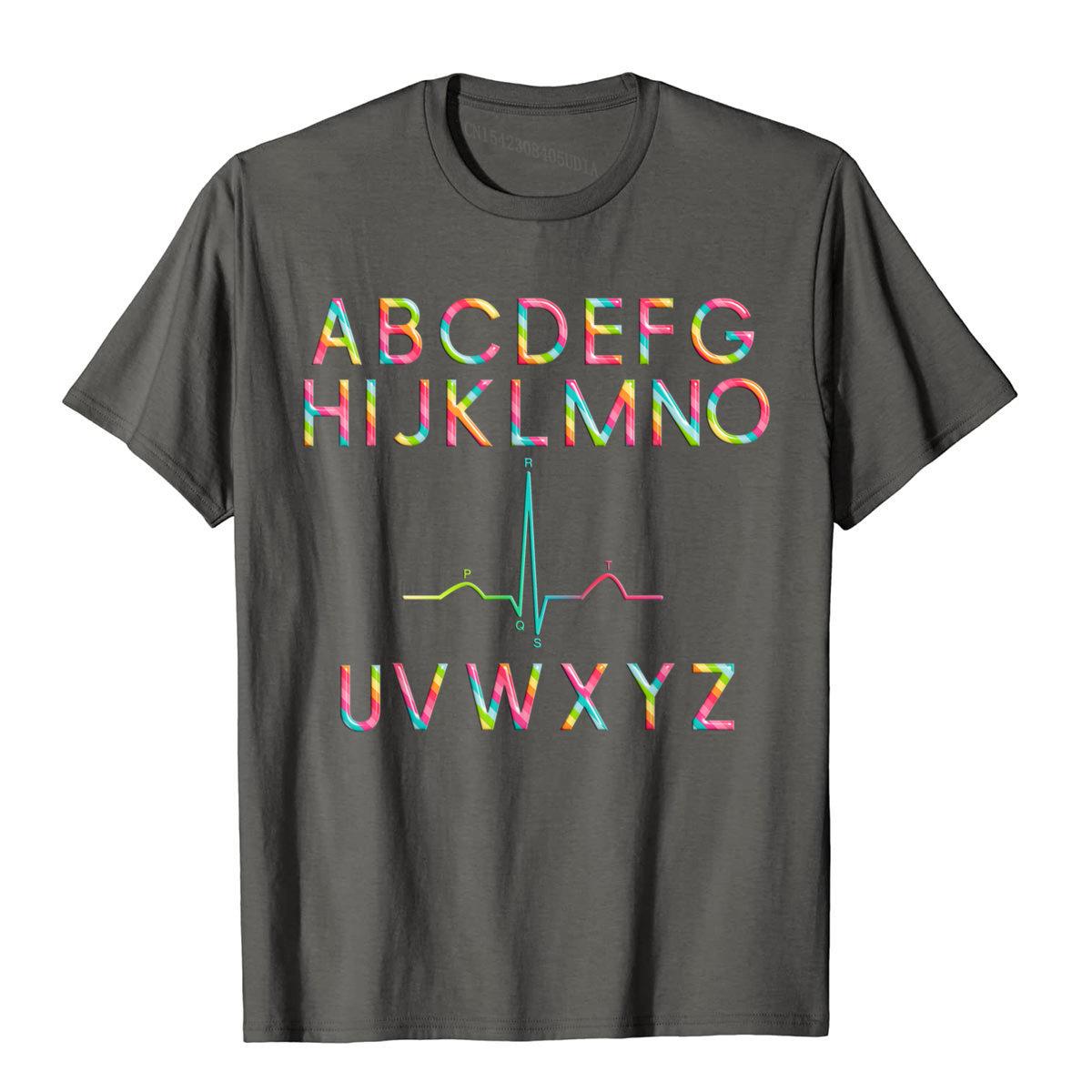 Funny Medical T-shirt | Alphabet PQRST EKG