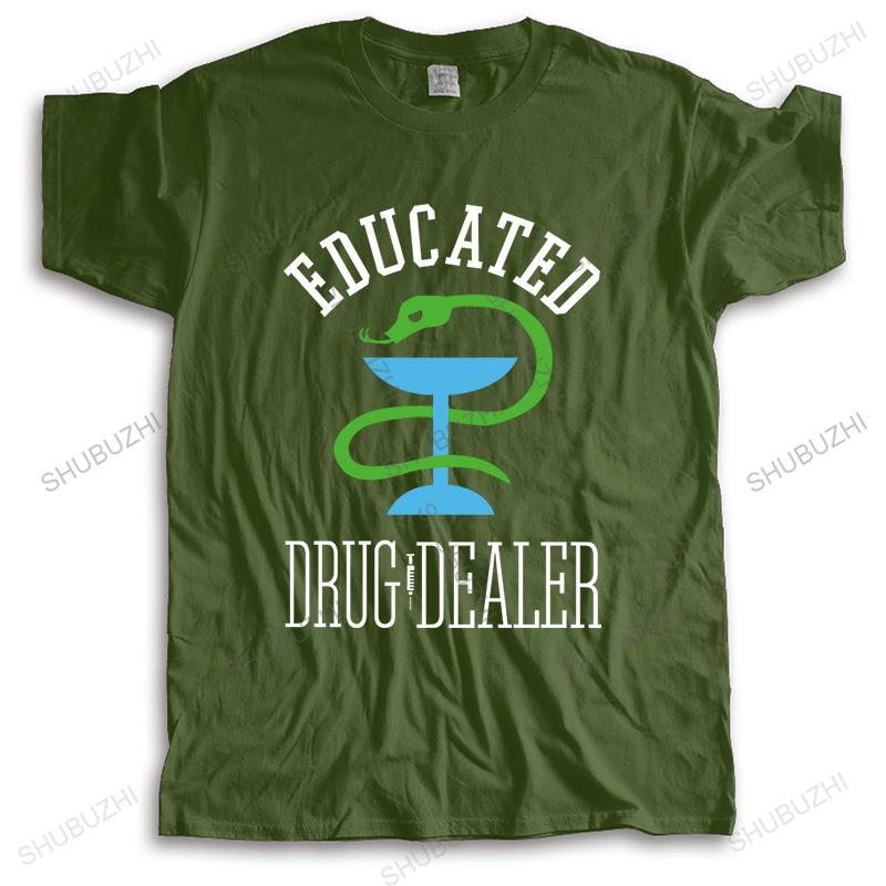 Funny Pharmacy T-Shirt | 100% Cotton| Educated Drug Dealer