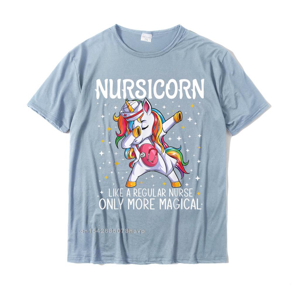 Funny Unisex Nurse T-Shirt | Dabbing Unicorn