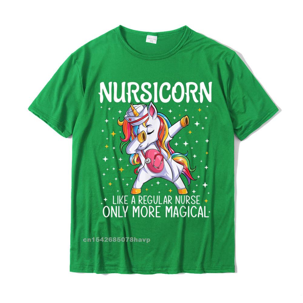 Funny Unisex Nurse T-Shirt | Dabbing Unicorn