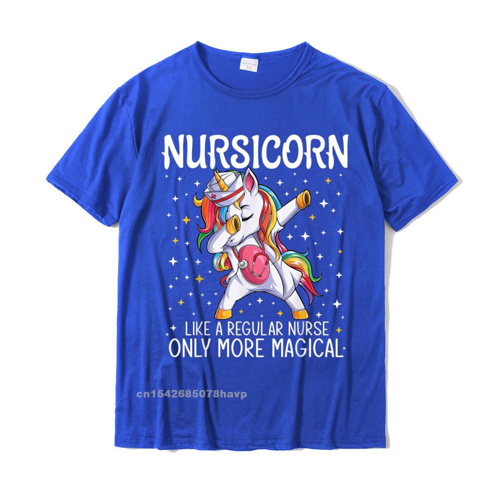 Funny Unisex Nurse T-Shirt | Dabbing Unicorn