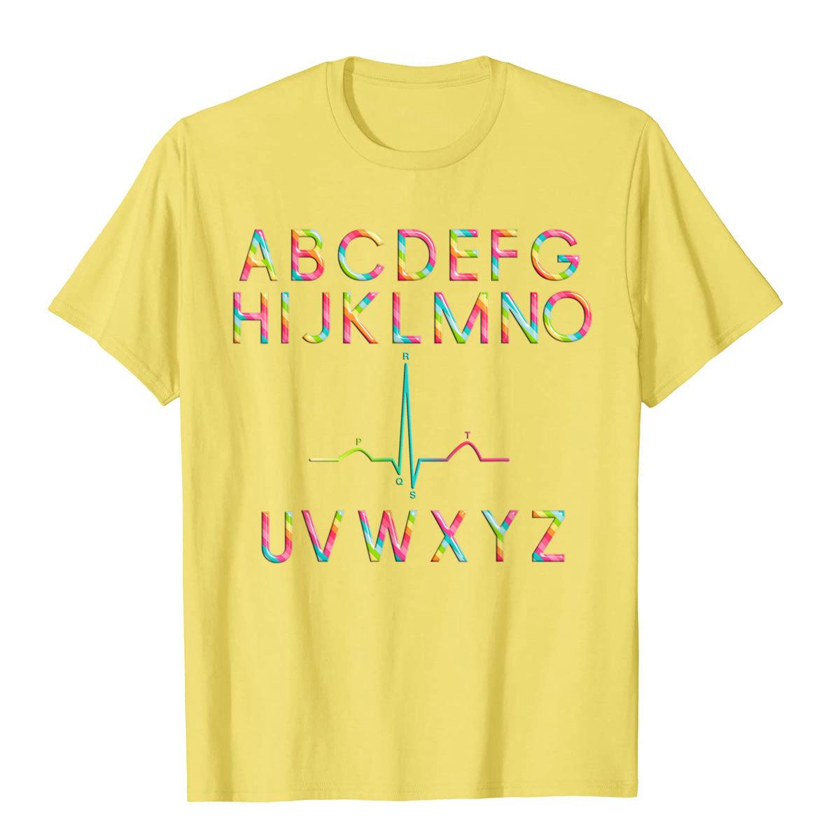 Funny Medical T-shirt | Alphabet PQRST EKG