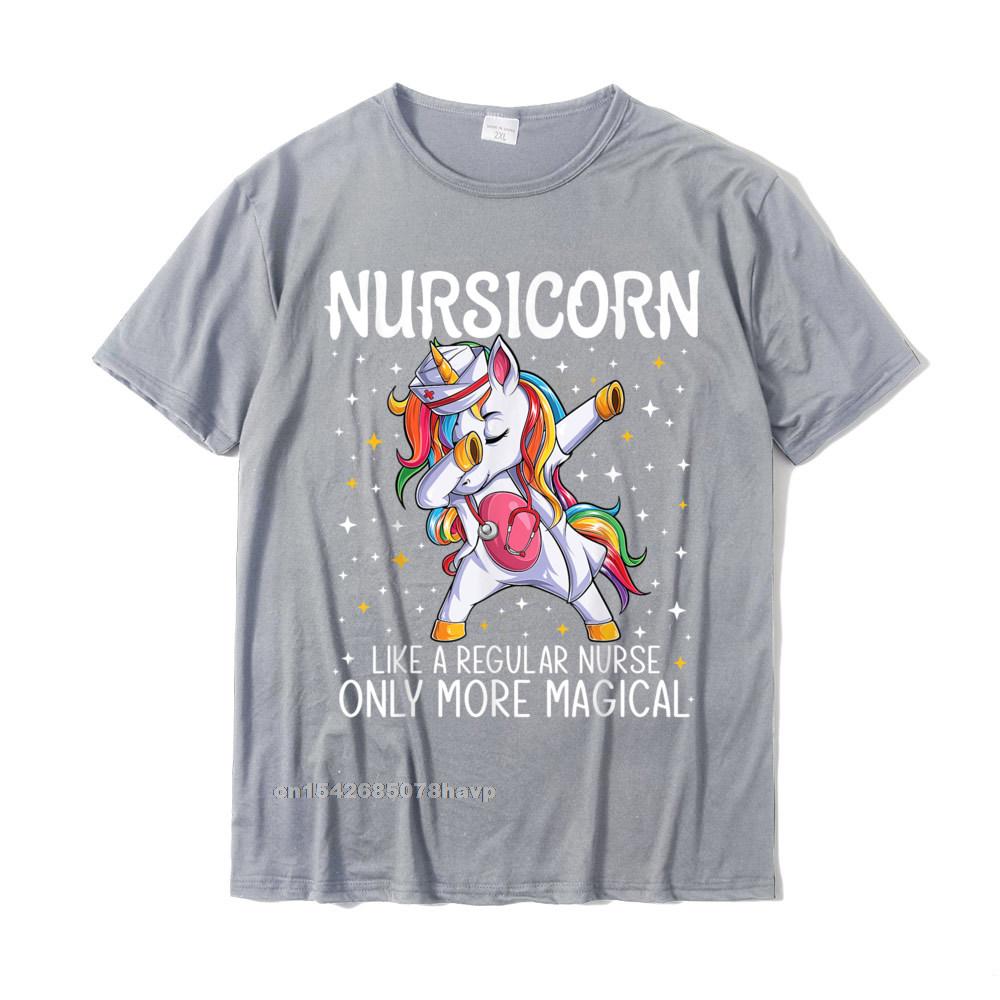 Funny Unisex Nurse T-Shirt | Dabbing Unicorn