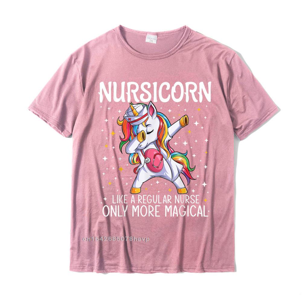 Funny Unisex Nurse T-Shirt | Dabbing Unicorn