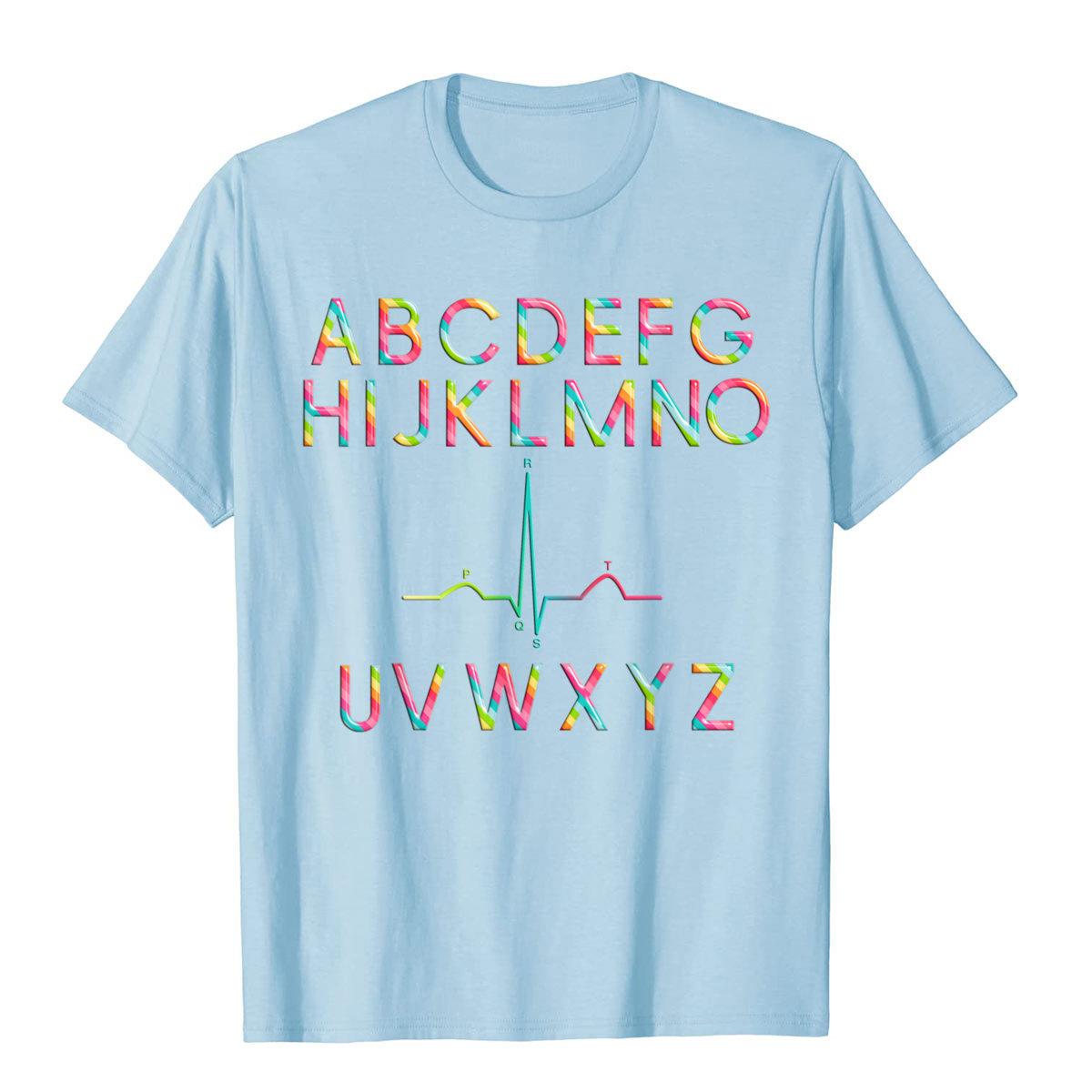 Funny Medical T-shirt | Alphabet PQRST EKG