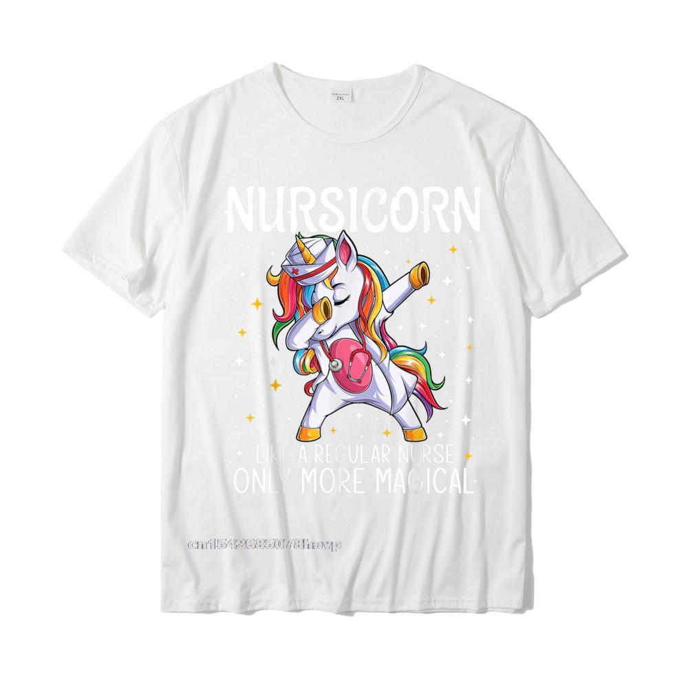 Funny Unisex Nurse T-Shirt | Dabbing Unicorn