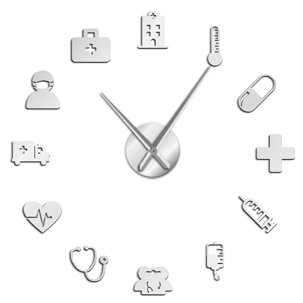 3D Acrylic Health Care Wall Clock