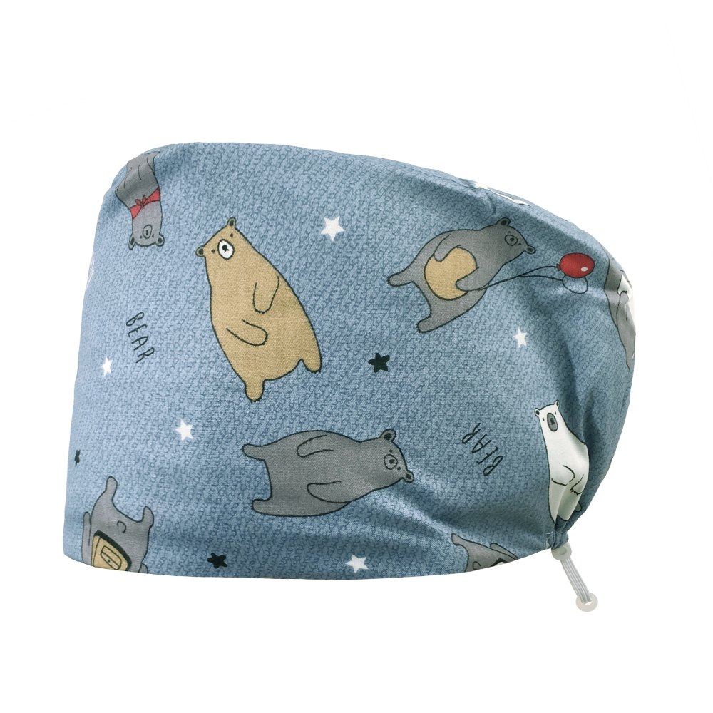 Cotton Scrub Cap with Elastic Buckle | Unisex