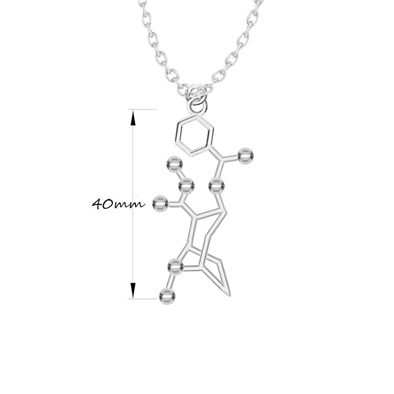 3D Molecule Pendant Necklace