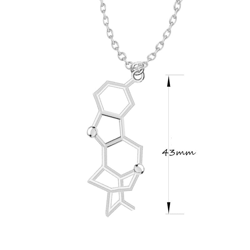 3D Molecule Pendant Necklace