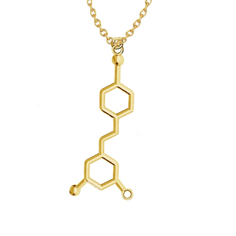 3D Molecule Pendant Necklace