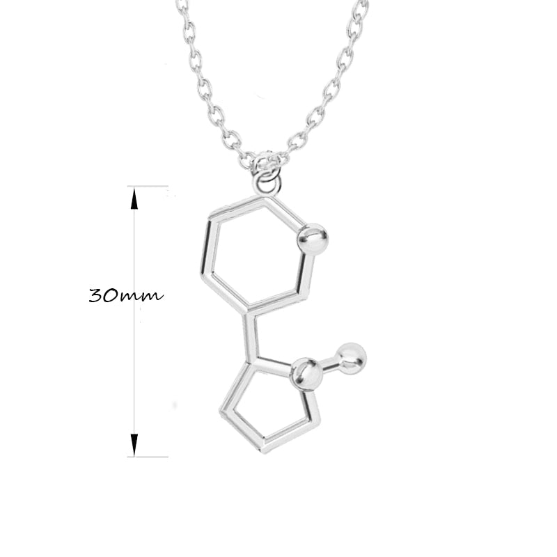 3D Molecule Pendant Necklace