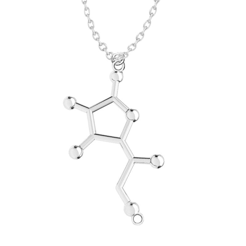 3D Molecule Pendant Necklace