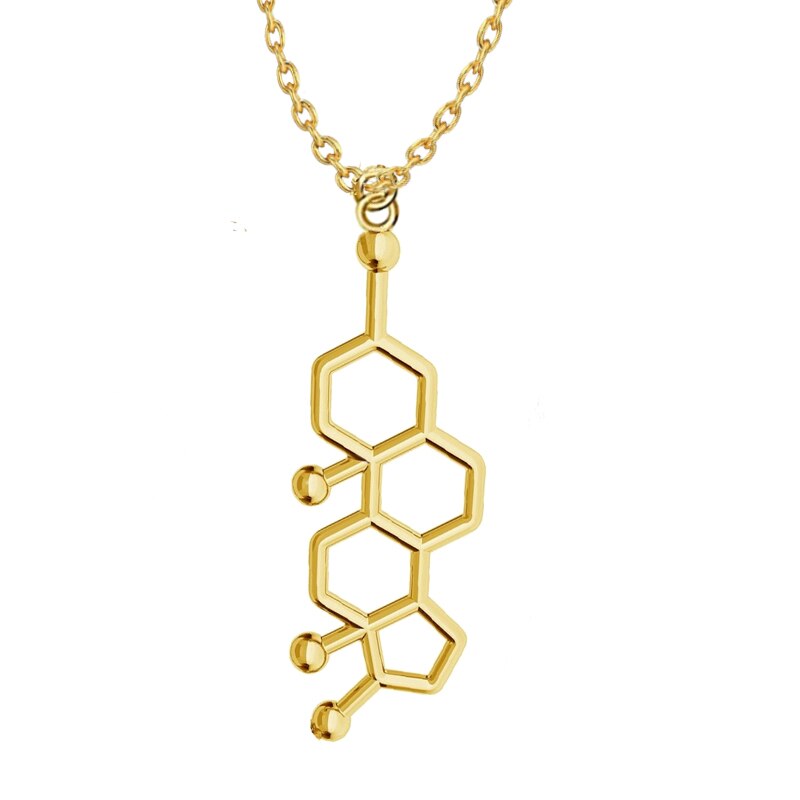 3D Molecule Pendant Necklace