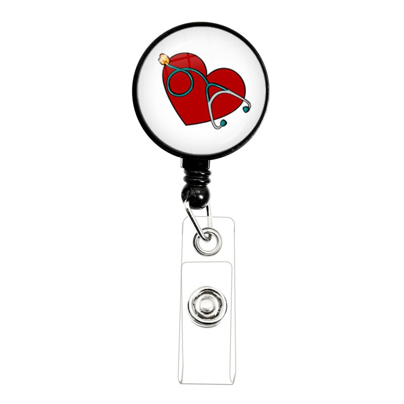 Retractable Medical Badge Reel | ID Card Holder