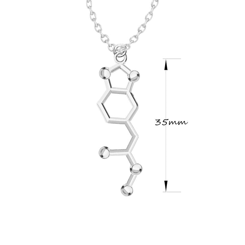 3D Molecule Pendant Necklace