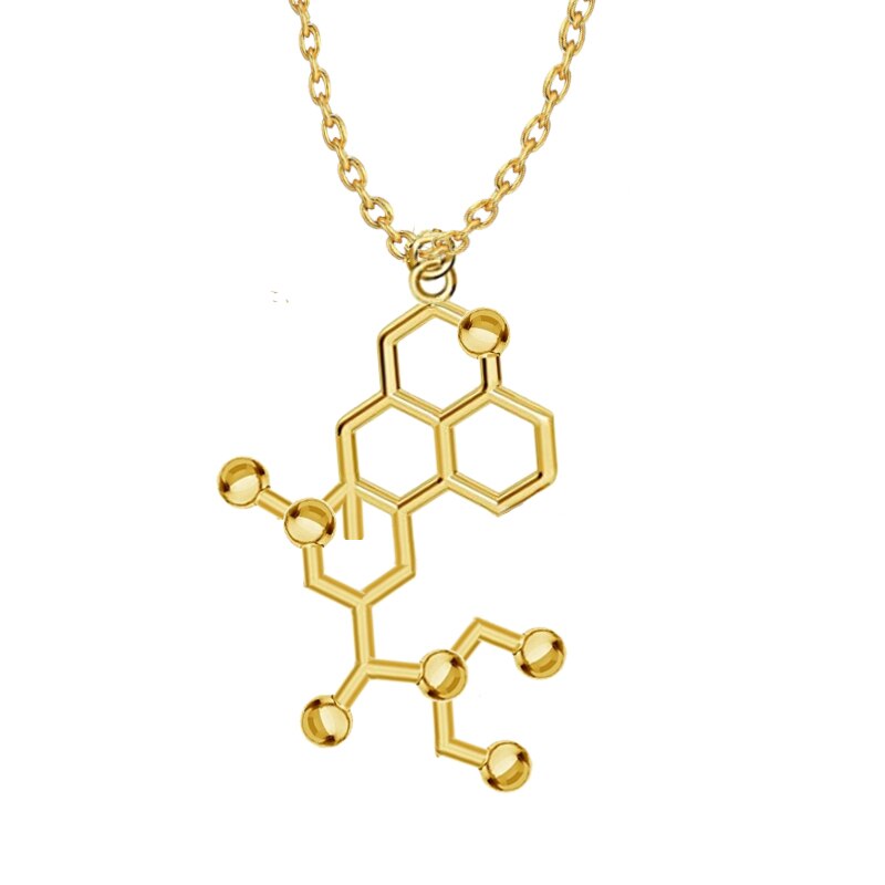 3D Molecule Pendant Necklace