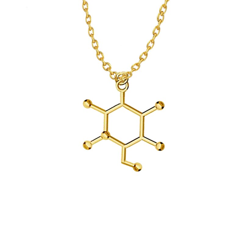 3D Molecule Pendant Necklace