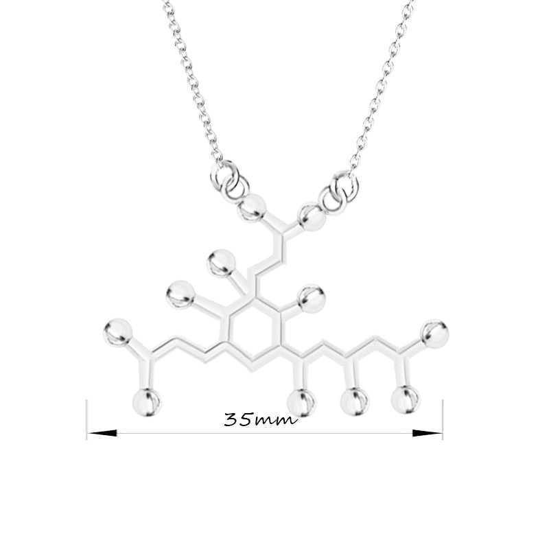 3D Molecule Pendant Necklace