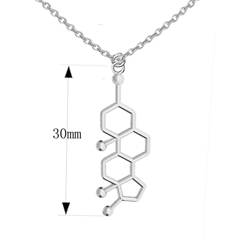 3D Molecule Pendant Necklace