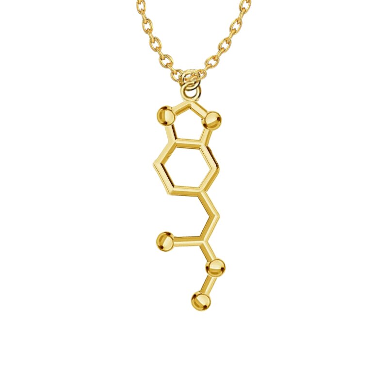 3D Molecule Pendant Necklace