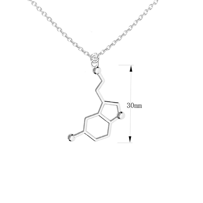 3D Molecule Pendant Necklace