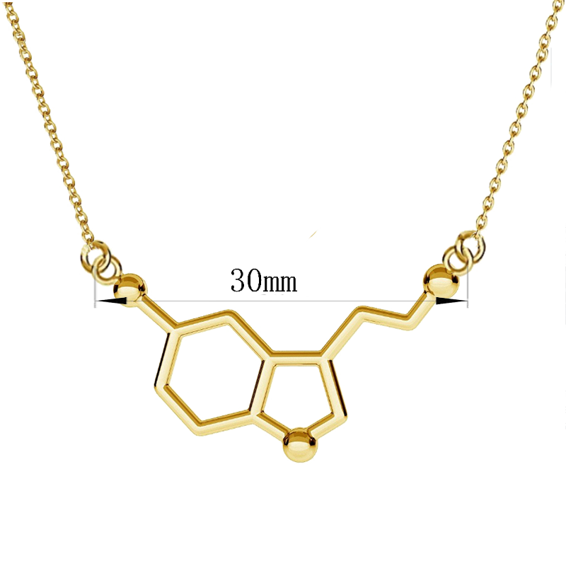 3D Molecule Pendant Necklace