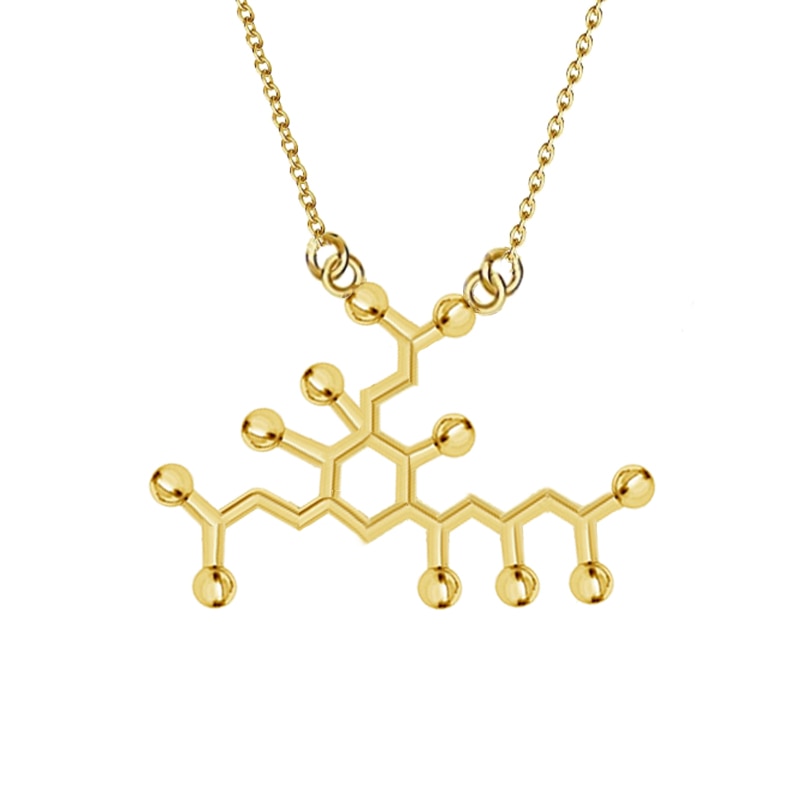 3D Molecule Pendant Necklace