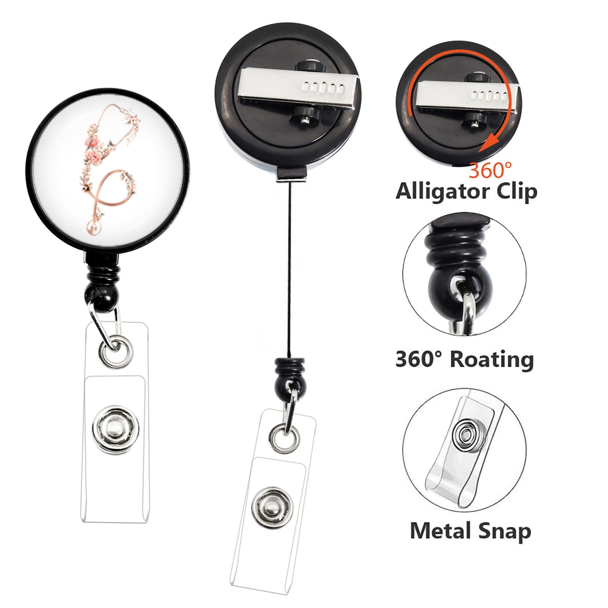 Retractable Medical Badge Reel | ID Card Holder