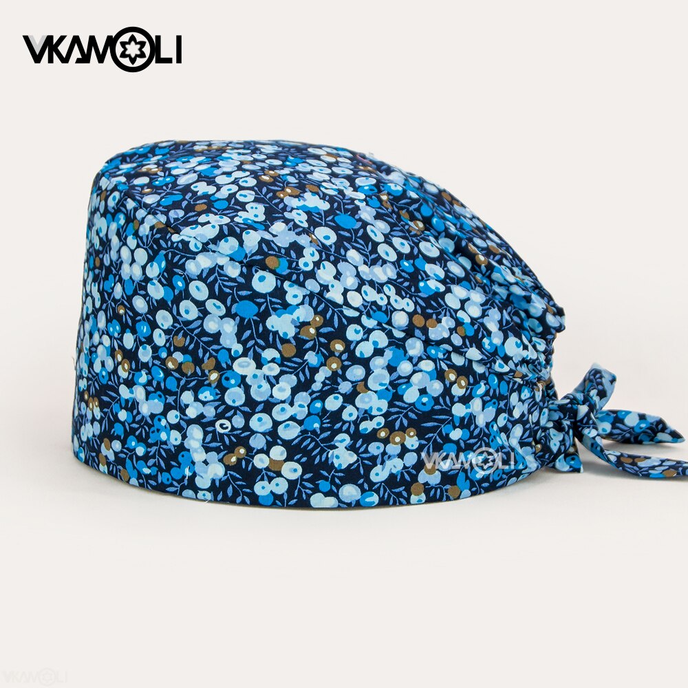 Unisex Scrub Caps 100% Cotton One Size Fits All | Floral