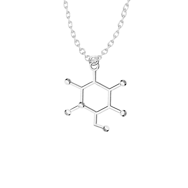 3D Molecule Pendant Necklace