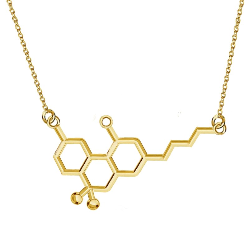 3D Molecule Pendant Necklace