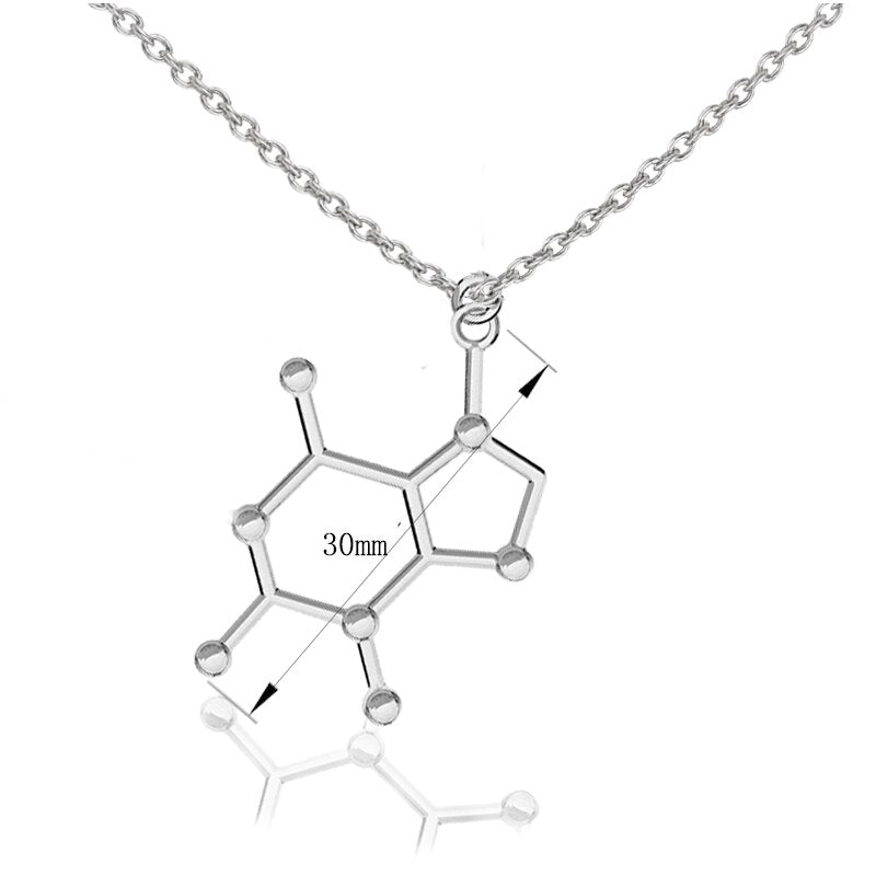 3D Molecule Pendant Necklace