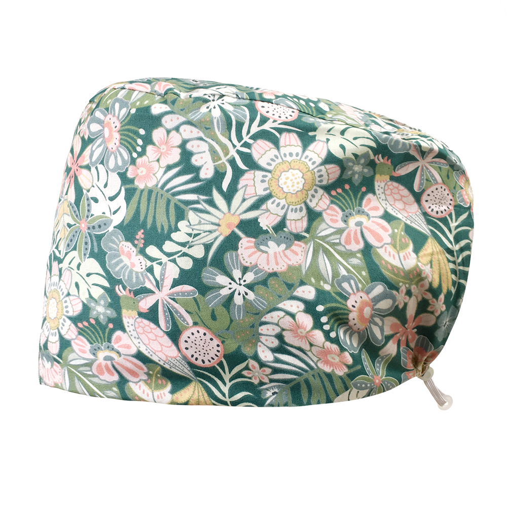 Cotton Scrub Cap with Elastic Buckle | Unisex