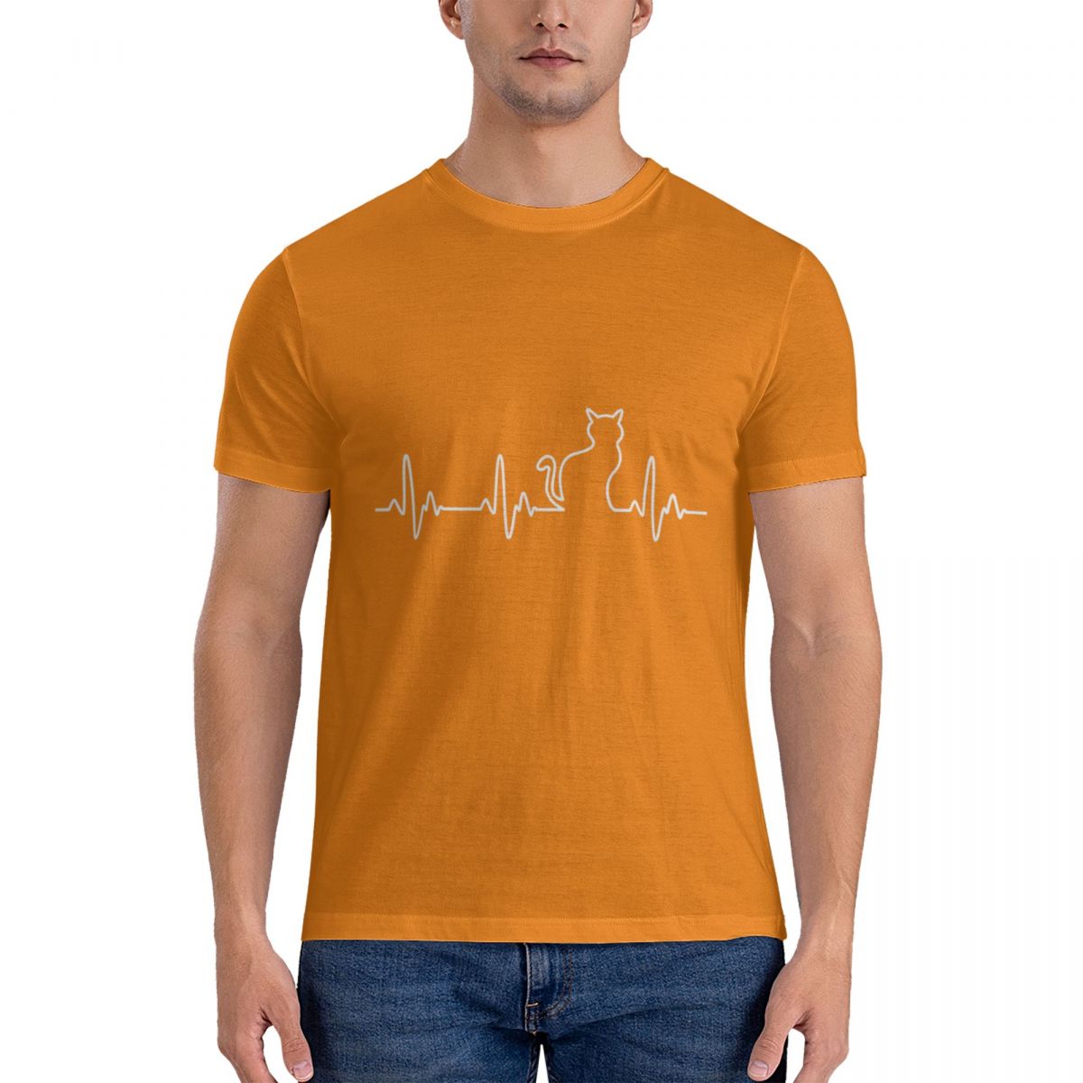 Unisex EKG Cat T-Shirt