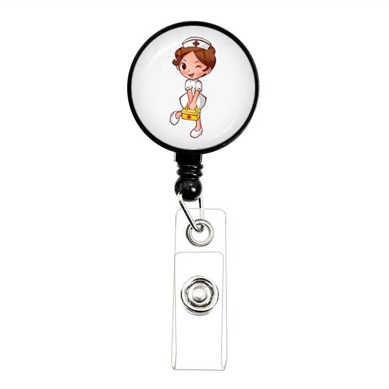 Retractable Medical Badge Reel | ID Card Holder