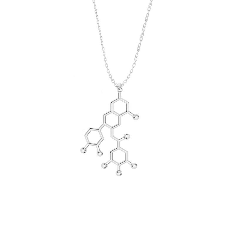 3D Molecule Pendant Necklace