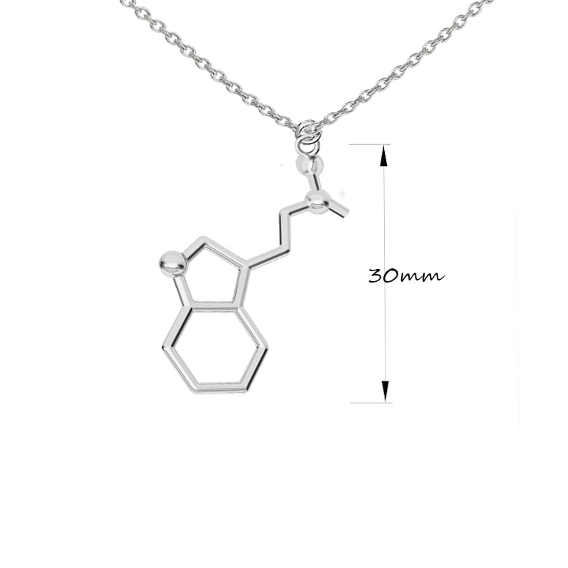 3D Molecule Pendant Necklace