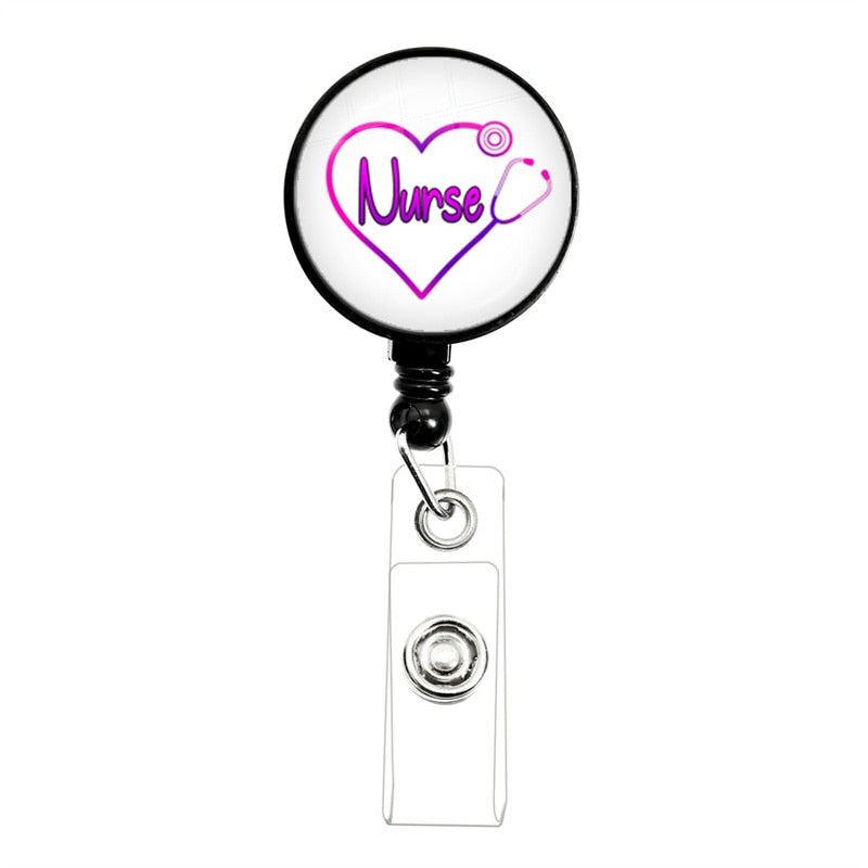 Retractable Medical Badge Reel | ID Card Holder