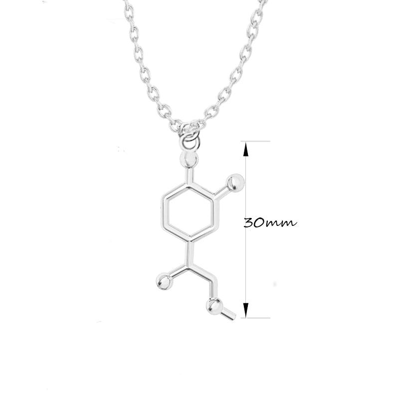 3D Molecule Pendant Necklace