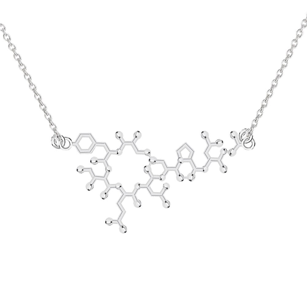 3D Molecule Pendant Necklace