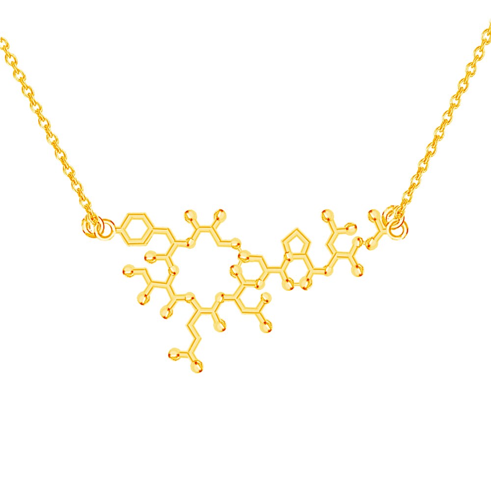 3D Molecule Pendant Necklace