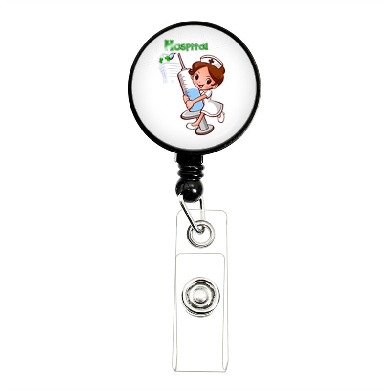 Retractable Medical Badge Reel | ID Card Holder