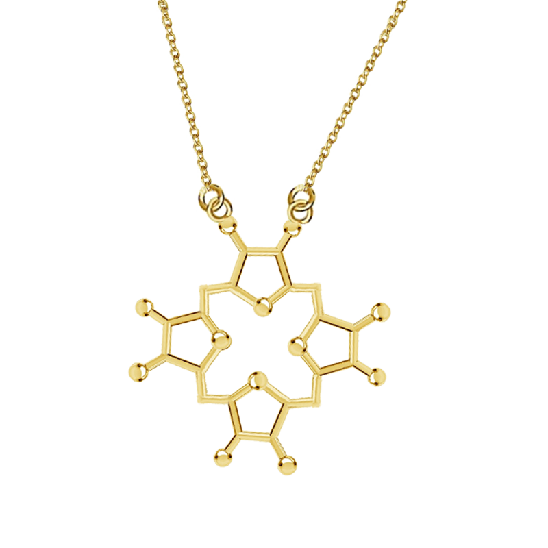 3D Molecule Pendant Necklace